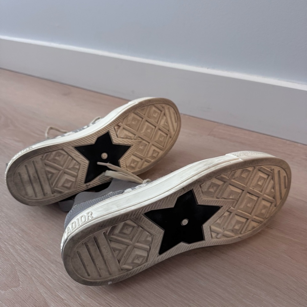 Dior Gray High Top Sneakers - Picture 4 of 7